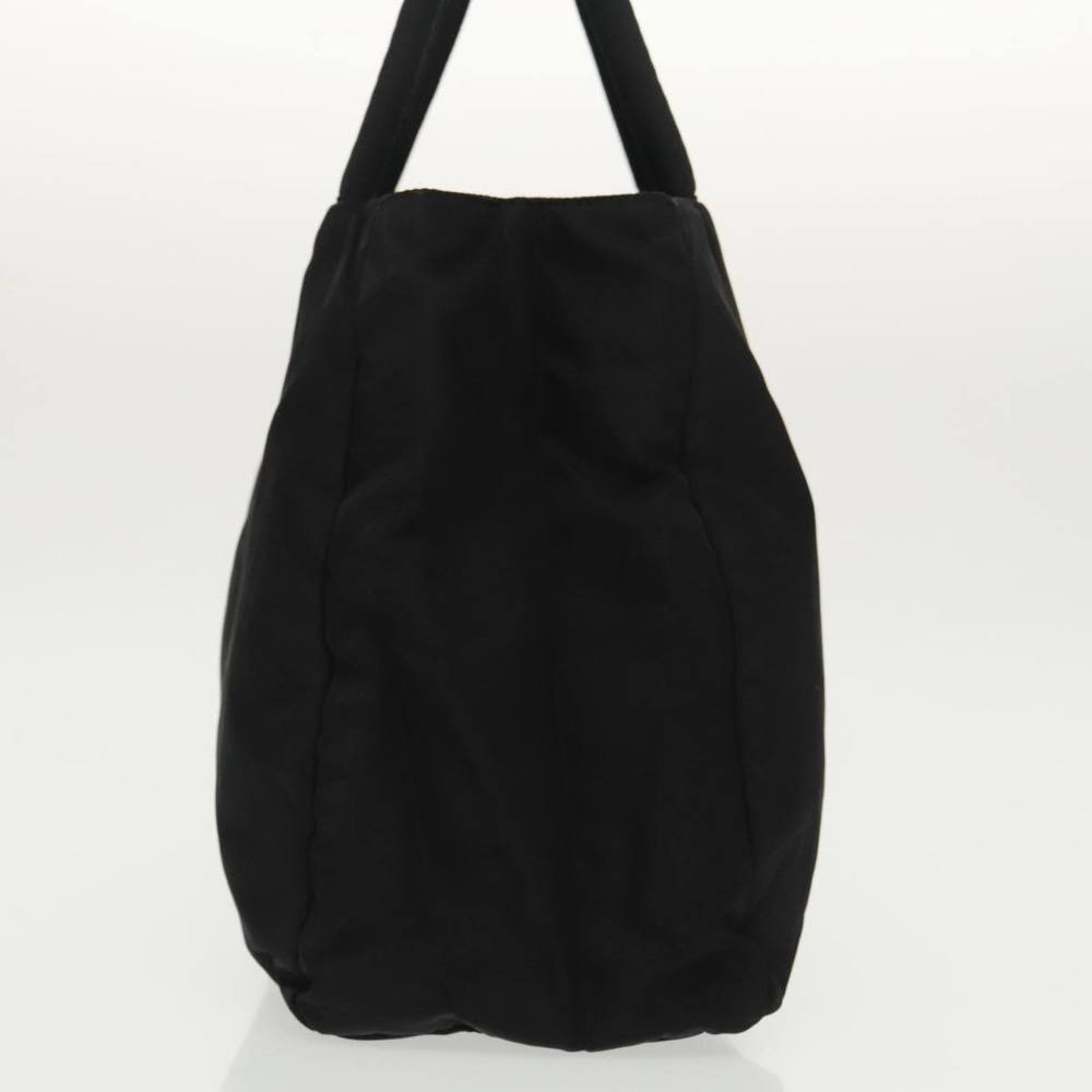 PRADA Hand Bag Nylon Black Silver Auth 97691 - Picture 4 of 16